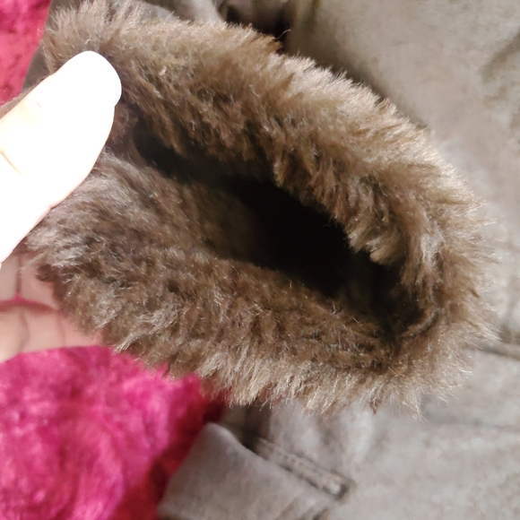 VINTAGE GADZOOKS~ RETRO BROWN FAUX FUR LINED JACKET! - Picture 12 of 16